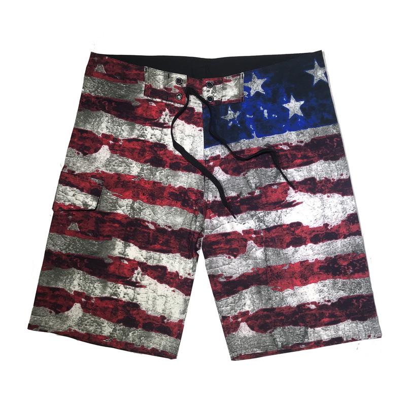 2024 Summer Men's Quick-Dry Eagle Print Beach Shorts