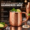 304 Stainless Steel Hammered Cocktail Mug