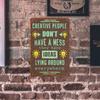 Vintage Metal Wall Art Rustic Tin Sign Home Bar Cafe Decor