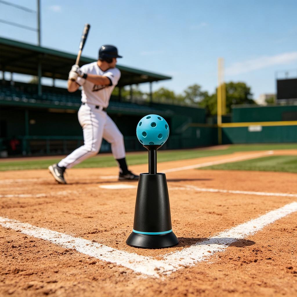Sprzęt Treningowy do Uderzania w Baseball dla Treningów Wewnętrznych i Zewnętrznych Trwała Konstrukcja Regulowana Wysokość Odpowiedni dla Wszystkich Wieków