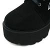 2023 Winter Women European Style Ankle Boots, Front Lace‑Up Embroidery Decor Side Zipper Platform Thick‑Sole Fashion Ladies Boots