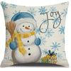 Christmas Pillowcases: Peace, Joy, Believe with Festive Gnomes and Snowman Designs Sofa bed cushion cover,home decoration