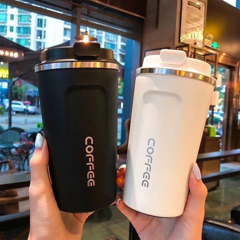 380/510ML Travel Stainless Steel Coffee Cup Thermal Mug Leak-Proof Thermos Bottle Tea Coffee Mug Vacuum Flask Insulated Cups Hot