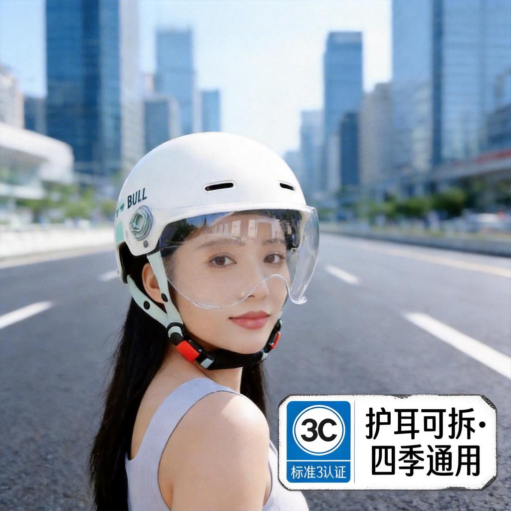 Electric Motorcycle, Battery Car Helmet, Men's and Women's Summer All-season Helmets, Helmets, Winter Universal Half Helmets