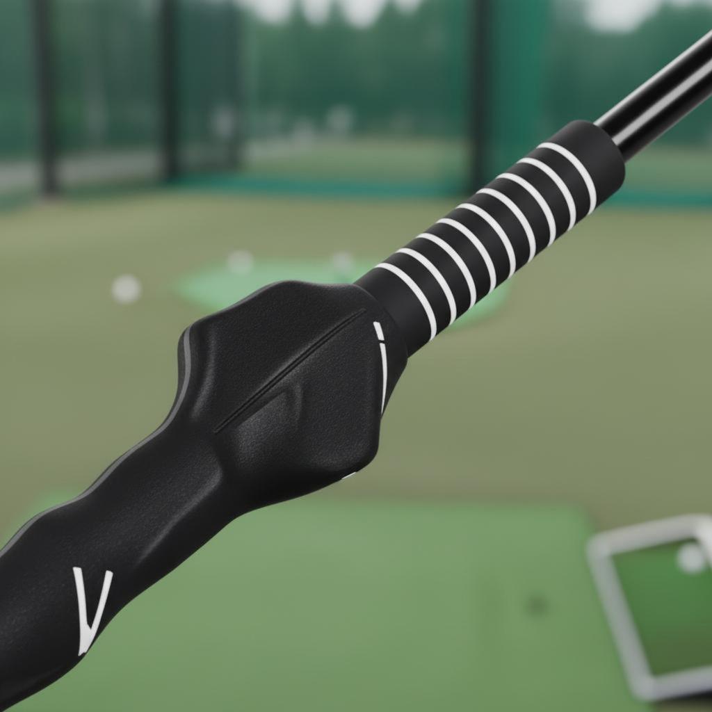 Golf Swing Training Stick Portable Golf Grip Coach Rubber Head Swing Stick Sturdy Compact For Beginners Practice Range
