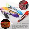 1pc Small Kitchen Tongs, Mini Food Tongs, Heat Resistant Nylon Tips Tongs For Cooking, Serving, BBQ, Grilling, Salad And More