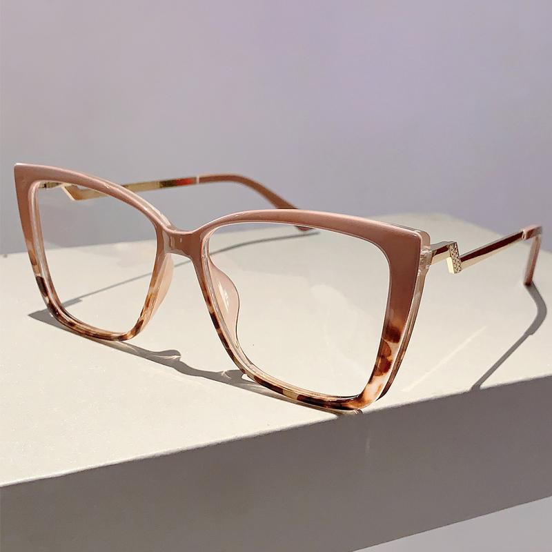 

Винтажные женские очки «кошачий глаз» Новые стильные ультралегкие очки Модный брендовый дизайнер Высококачественная оправа для украшения