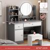 Modern Large Capacity Makeup Vanity with Storage for Bedroom