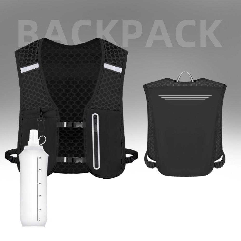 Reflective Reflective Running Vest Pack 2L Water Chest Pack  Outdoor Activities