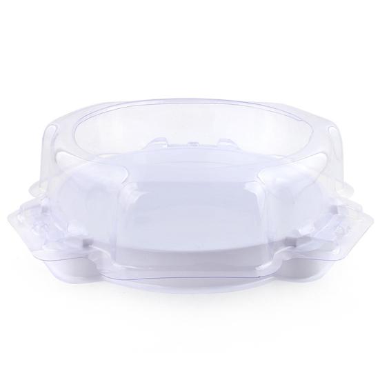 Spinning Top Battle Board Clear Plastic Heavy Duty Bowl-shape Multiplayer Kids Toddlers Gyro Battle Spinner Toy Training Field Stadium
