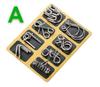 Nine-Link Ring Puzzle Set: 8-Piece Metal Educational Toy