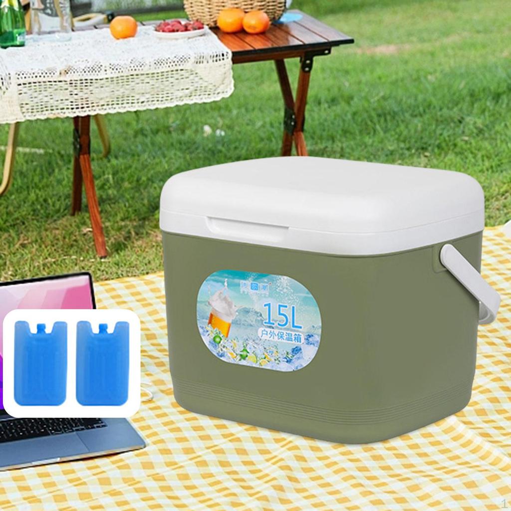Portable Cooler Box Keeps Ice Up To 3 Days 15L for Men Women Parties Camping