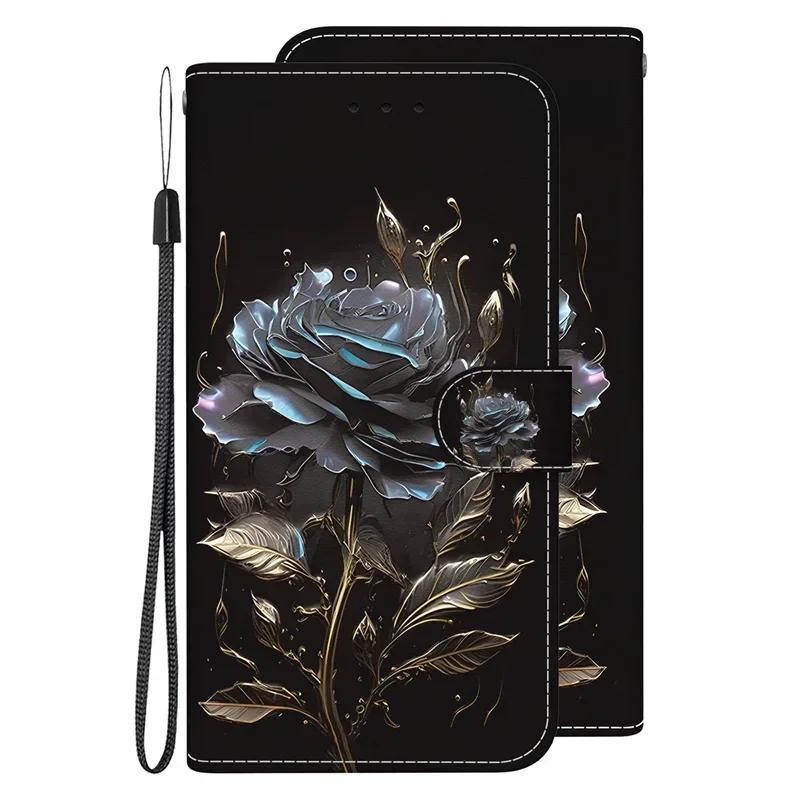 Capa A25 Hoesje voor Samsung Galaxy A25 SM-A256E Cartoon Lederen Hoesje voor Samsung Galaxy A25 A 25 Etui Telefoonhoesje Portemonnee Boekhoes
