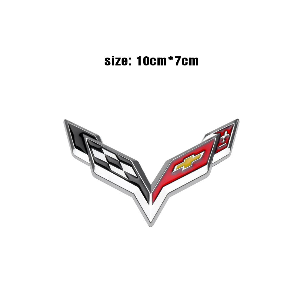 3D Metal Car Side Body Fender Sticker Wing Shape Decor Decal For Chevrolet SS Camaro Aveo Niva Captiva Cruze Malibu Captiva Trax