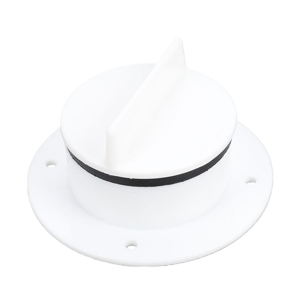 3.5in Nylon Boat Floor Drain with Cover Round Marine Deck Drain Scupper for Boats Yachts Ships