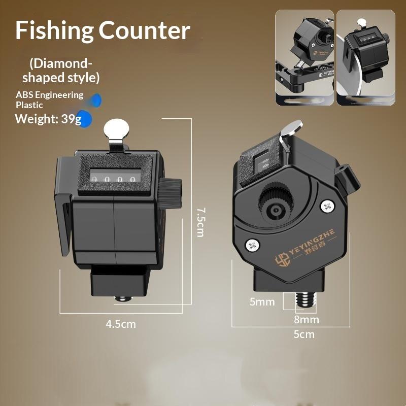 Outdoors Fishing Counter Manual Mechanical Counter Hand-Held Tally Counter 4-Digit Number Count Clicker Counter For Bait Boxes