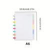 Colored Mushroom Hole Loose-Leaf Notebook | A5/A6/B5 Sizes | Reusable Refillable Binder Notebook for School & Office