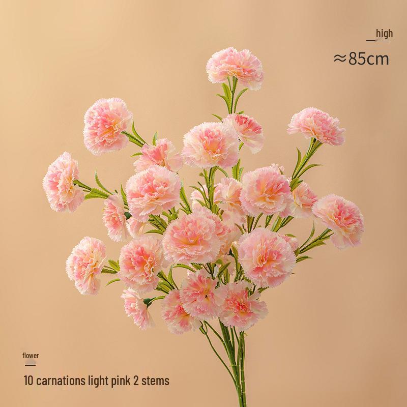 Luksusowy Bukiet Goździków Sztuczne Kwiaty jako Centralny Element Dekoracji Salonu lub Stołu Jadalnego