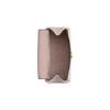 Coach Morgan Detachable Chain Strap with Snap Closure Crocodile Embossed Leather Shoulder Crossbody Card Holder Women's Gray Birch Gray Birch