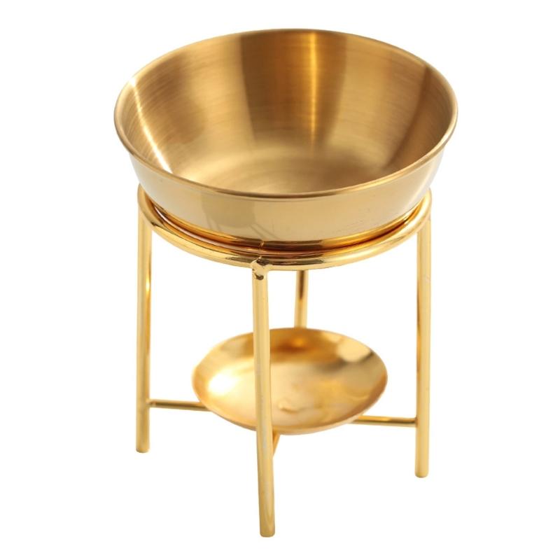 

Metal Essential Oil Melt Burners Warmer Tealight Candle Holder Diffuser Spacious Large Bowl for Home Bedroom Decoration 1