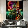 Power Rangers 2D Flat Adventure Tapestry Tapestry Background Cloth Wallmounted Atmospheric Background Cloth Work Of Art Wall Covering Decoration