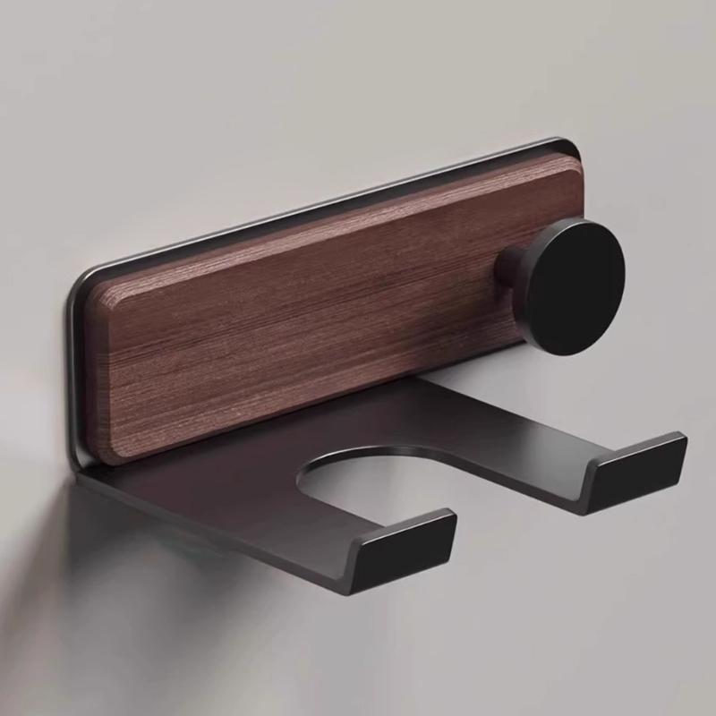 Wall Mounted Hair Dryer Holder Storage Rack Beauty Hair Appliance Holder Bathroom Hairdryer Stand Hair Tool Organizers