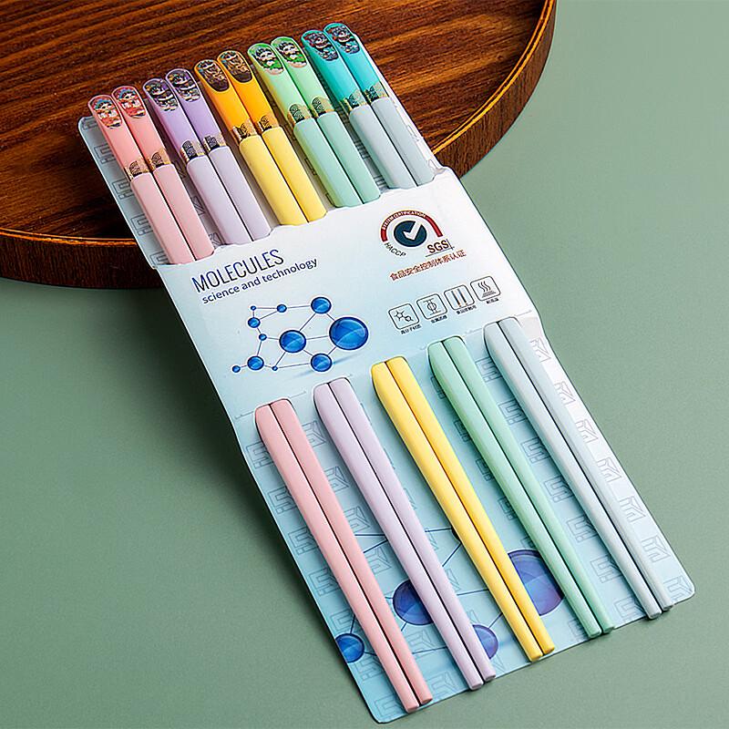 

Dairuien Alloy Chopsticks 5-Pair Set