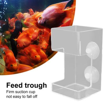 Automatischer Fischfutterspender Artemia-Futterspender Rote Mückenlarven-Futterspender mit Saugfuß Wurm-Trichterbecher Fischfutter-Fütterungswerkzeug