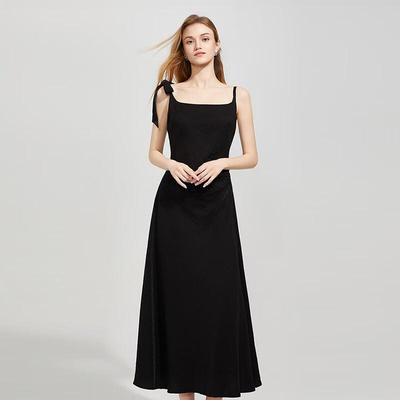 Shetu Elegantes Camisole Mittellanges Kleid