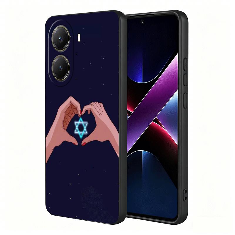 David Jewish Star Symbol Soft Phone Case for Xiaomi Poco X5 X6 X7 X8 Pro Max X3 F7 F8 Ultra M8 M7 M6 M5 Redmi 15 15C 14C 13C 12C