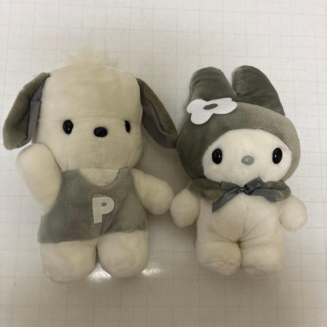 Sanrio My Melody Pochacco plush toys Heisei retro vintage set 2