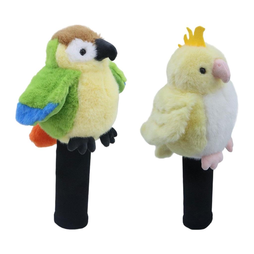Plush Parrot Driver Head Cover Scratch Resistant Present Cute Golf Headcover