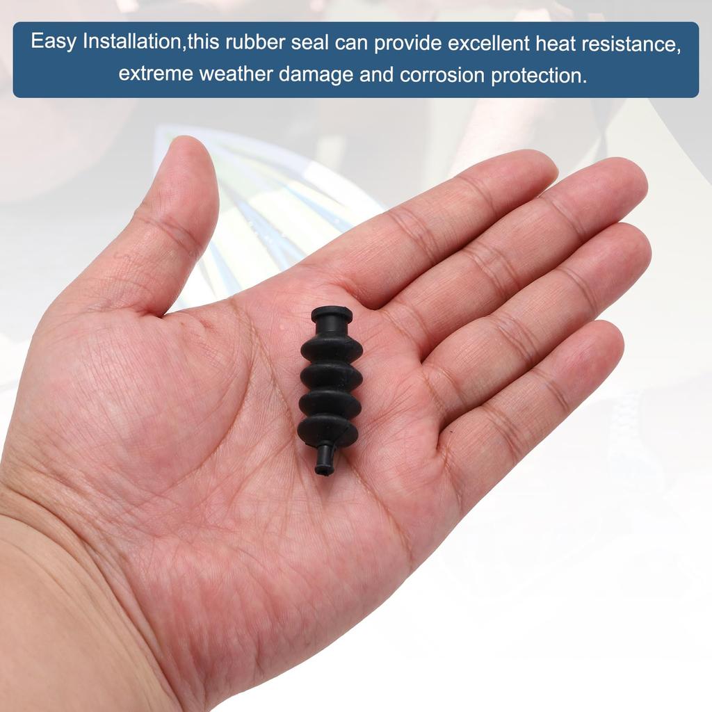 Uxcell 6pcs 42mm Waterproof Pushrod Rubber Seal Bellows for RC Boats, Brushless Electric Boats, and Cars