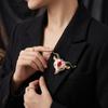 Unique Rhinestone Goat Brooch Scratch-resistant Alloy Animal Sheep Pin for Women Men Formal Wear Decoration Gift