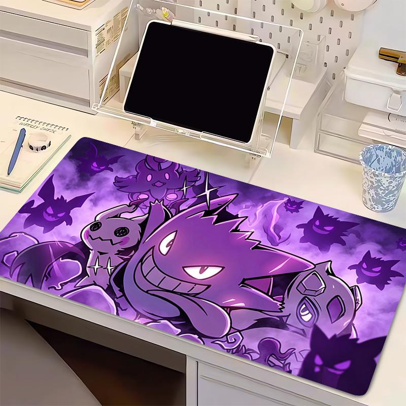 Tappetino Mouse Anime Caldo Pokemon Gengar Gamer Accessori Gaming Tappetino Tastiera Varmilo Tappetino Scrivania Computer Mousepad in Gomma Decorazione Desktop