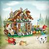 Creative cute flowers for children construction decoration Homemade model DIY building blocks toy assembly toy Christmas gift
