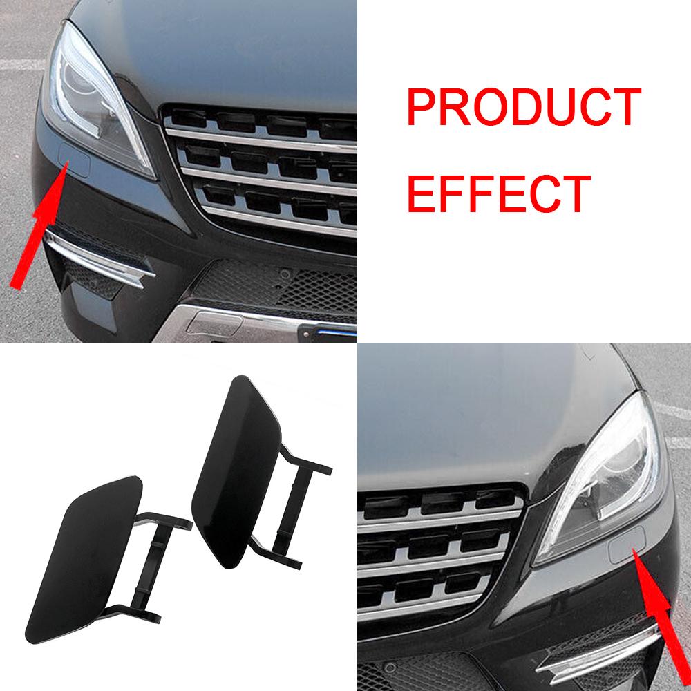 2pcs Front Bumper Headlight Washer Nozzle Cover Cap 1668600108 1668600208 For Mercedes-Benz ML-Class W166 X166 ML 350/550