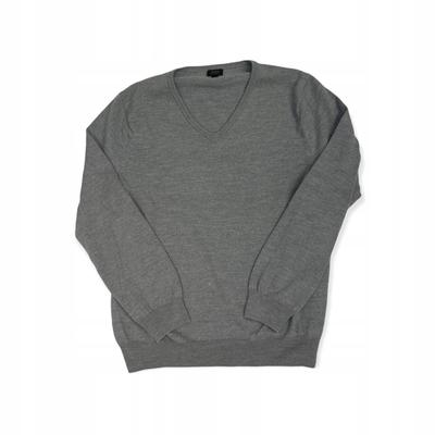 Šedý elegantní pánský svetr J. CREW L - Použité