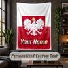 Wall Tapestry Poland Print Custom Name Text Wall Hanging Home Decor