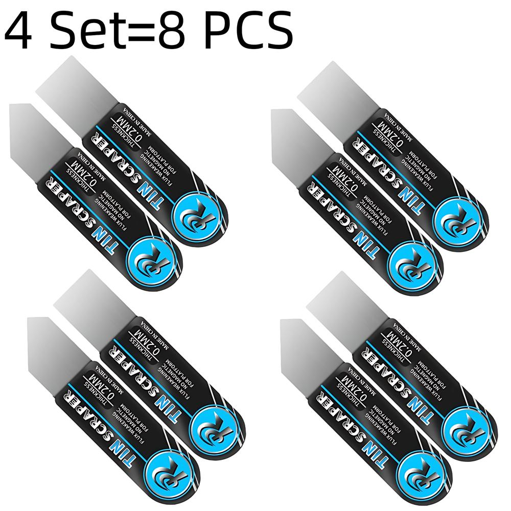 2/4Pcs 0.20mm Thin Springy Stainless Steel Spudger Opening Repair Tool for IPhone IPad Samsung Android Phone Laptop Disassembly