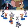 Miquelpw Tom Jerry Action Figures Cute 9pcs/set For Collectors And Cartoon Lovers