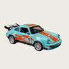 1:36 Vintage Sports Car Alloy Diecast Model, Pull Back Mechanism, Open Door Design, Tabletop Collection Decoration