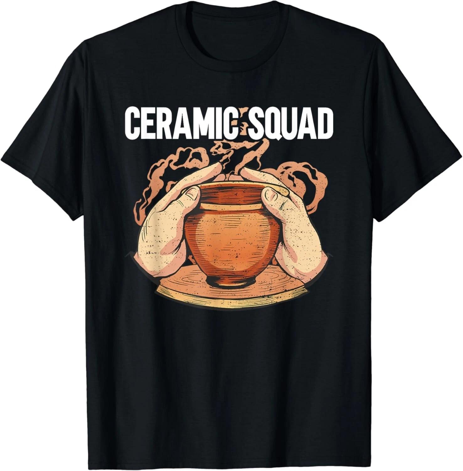 

Funny Pottery Ceramic Squad Gift Unisex T-Shirt XL