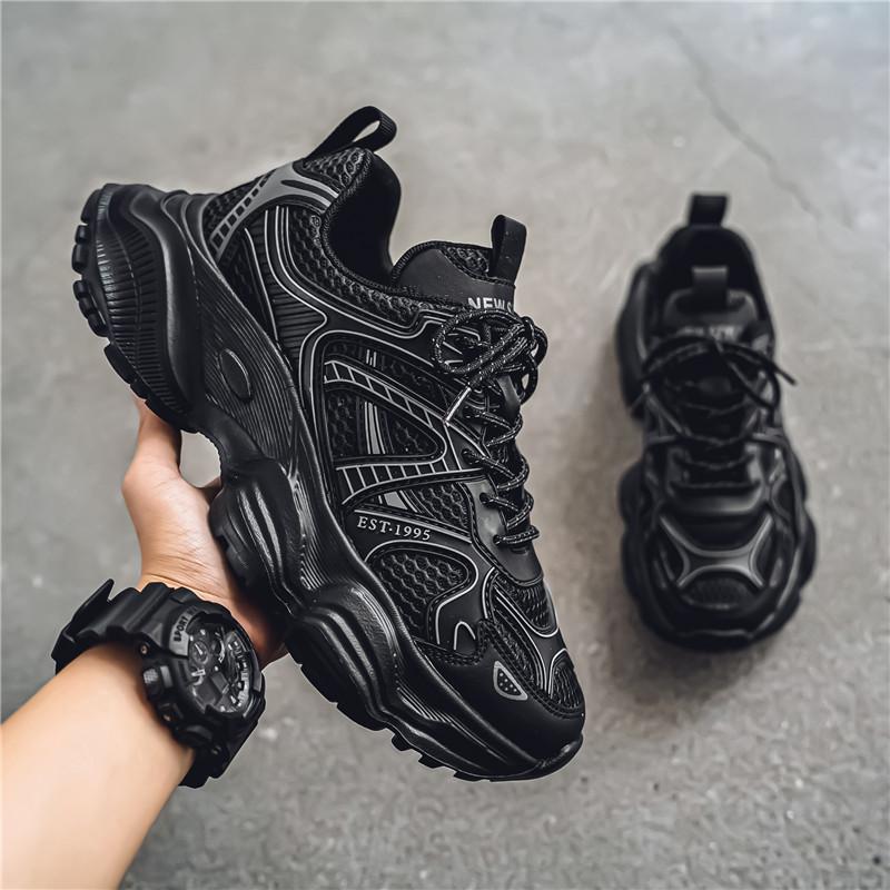 New Fashion Men 's Four Seasons Comfortable Thick Sole Shoes Students BoysTrending Soft Sole Breathable Casual Running Sneakers