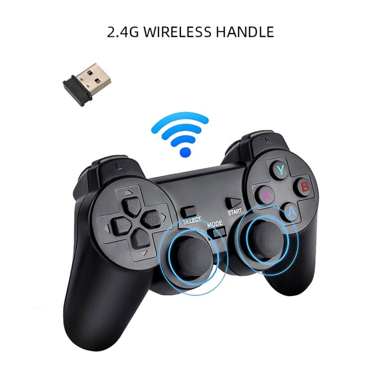 M8 Bezprzewodowy HDMI Gra Arcadeowa Domowa TV Mini Konsola do Gier z 2 x Gamepadami 64G Pamięci