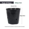 Nutrient Seedling Tray: Disposable Black Plastic Cup for Gardening and Planting Flowers or Vegetables