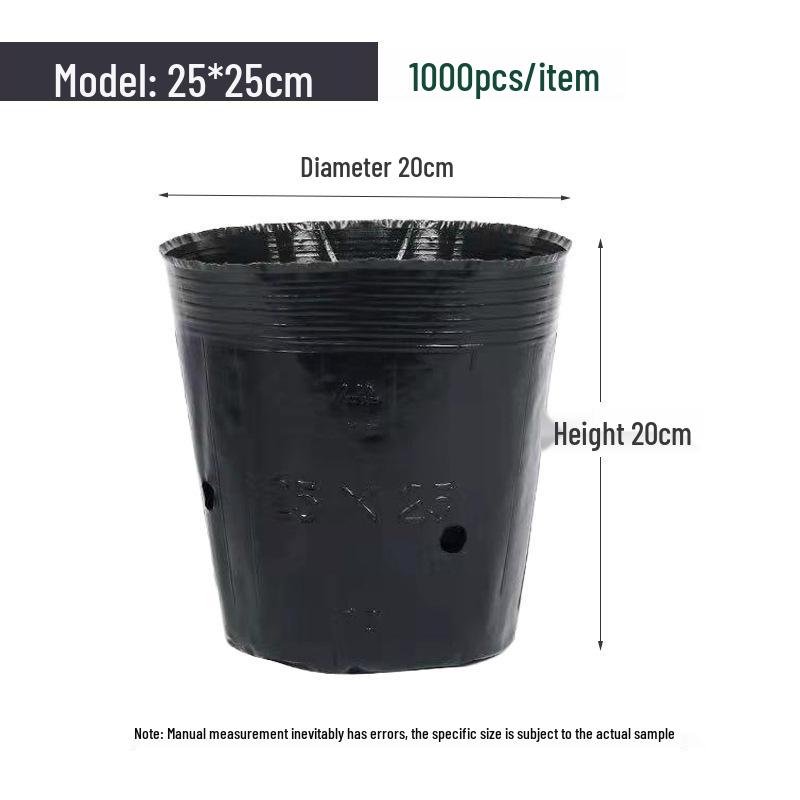 Nutrient Seedling Tray: Disposable Black Plastic Cup for Gardening and Planting Flowers or Vegetables