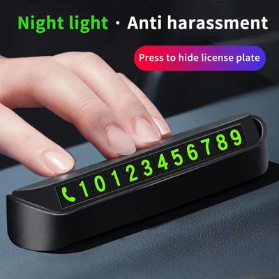 1Pc Car Temporary Parking Card Phone Number Card Plate Telephone Number Car Park Stop Automobile Accessories