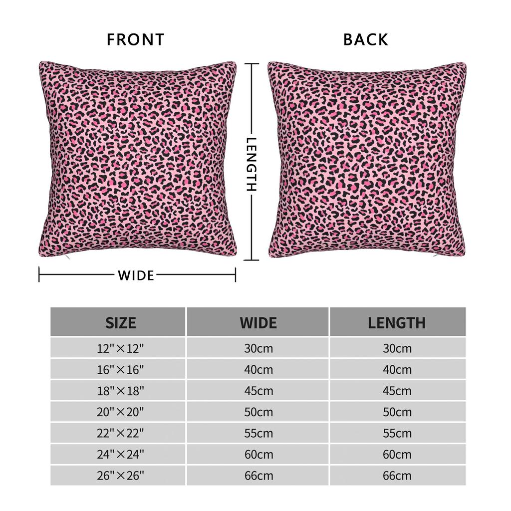 Rainbow Leopard Pillow Case Retro Trendy Pillow Cover Graphic Pillowcases For Living Room Bed Chair
