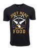 Unisex Adult Casual Graphic I AM JUST HERE FOR THE FOOD GRAPHIC T S...